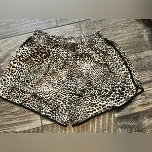 LEOPARD athletic fit shorts
